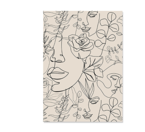 Cuadro Decorativo Boho con Líneas Abstractas - Image 2
