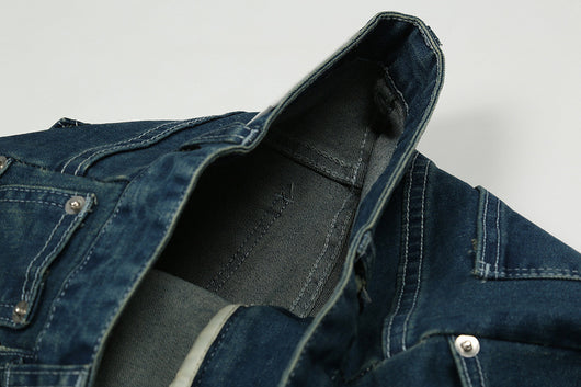 Jeans Deconstructidos con Cierre Lateral - Estilo Urbano Deslavado - Image 11