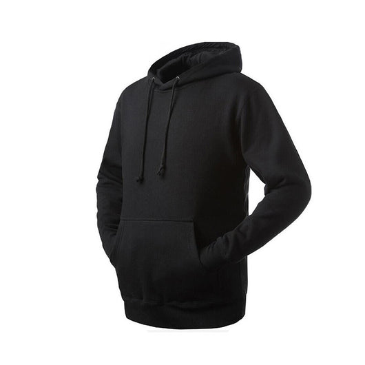 Suéter Hoodie Hombre Color Sólido Clásico - Image 12