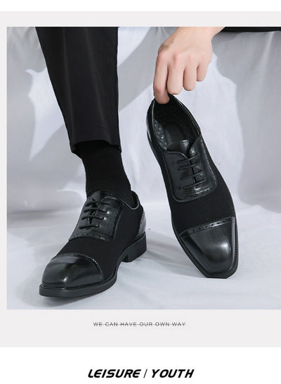 Zapatos de Negocios Cuero Premium con Suela Elevada y Punta Redonda - Image 21