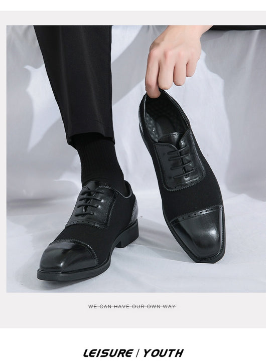Zapatos de Negocios Cuero Premium con Suela Elevada y Punta Redonda - Image 21