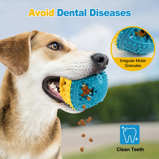 Juguete Interactivo para Perros con Dispensador de Comida y Limpieza Dental