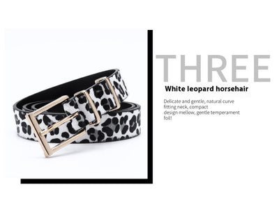 Cinturón de Crin de Caballo con Estampado Leopardo - Estilo Creativo Femenino - Image 19