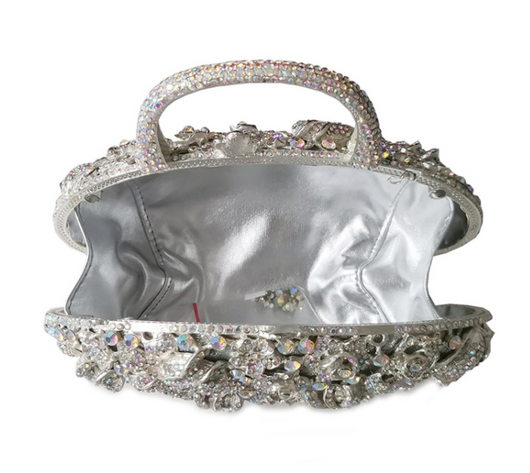 Bolso Miniatura Diamond Banquet con Diseño de Canasta Floral para Mujer - Image 12