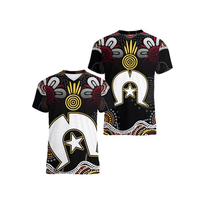Camiseta Deportiva Infantil con Patrón de Canguro Australiano - Cuello V - Image 4