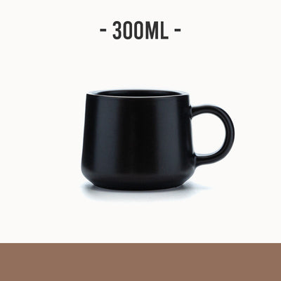Taza de Cerámica Retro Negra Mate para Café - Image 8