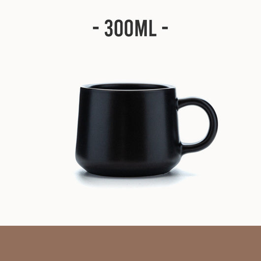 Taza de Cerámica Retro Negra Mate para Café - Image 8