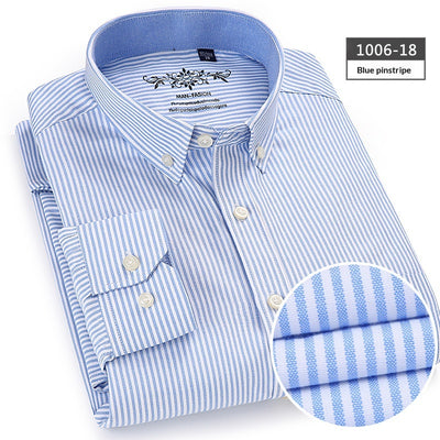 Camisa de Algodón Casual sin Arrugas - Colores Sólidos - Image 3