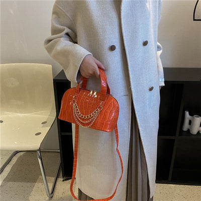 Bolso de Hombro con Patrón de Piedra y Cadena Personalizada - Image 2