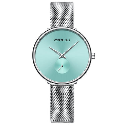 Reloj de Pulsera Mujer Acero Inoxidable Malla Minimalista - Image 9