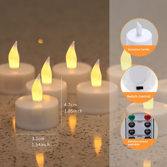 Vela LED Recargable de Larga Duración con Atmósfera Confesional