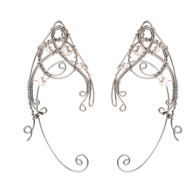 Aretes Elfo de Gancho Metálico para Mujer - Diseño Minimalista y Elegante - Image 3