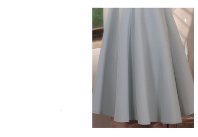 Vestido de Dama de Honor Estilo Francés para Verano - Image 6