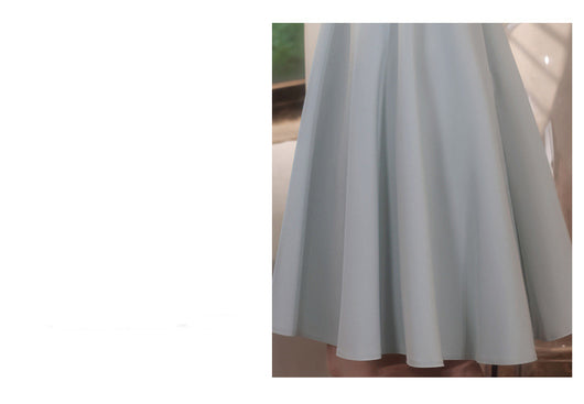 Vestido de Dama de Honor Estilo Francés para Verano - Image 6