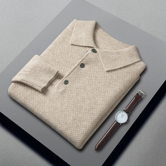 Suéter Polo de Cashmere para Hombre - Tejido Premium - Image 2