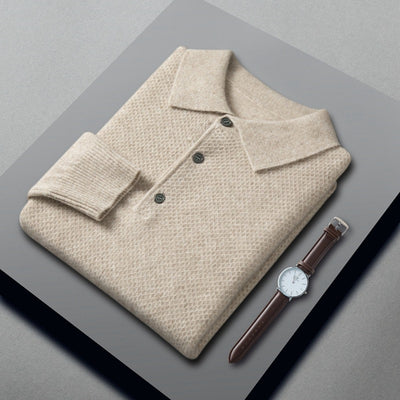 Suéter Polo de Cashmere para Hombre - Tejido Premium - Image 2
