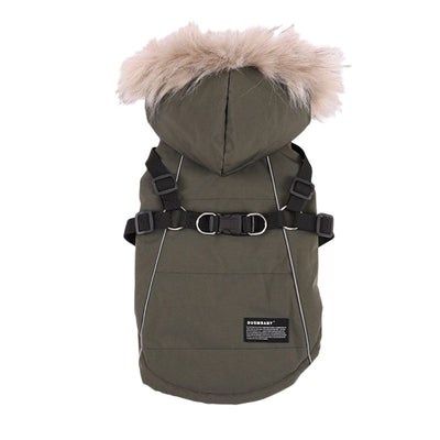 Traje Elegante para Perro con Chaleco y Gorro de Pelaje - Image 19