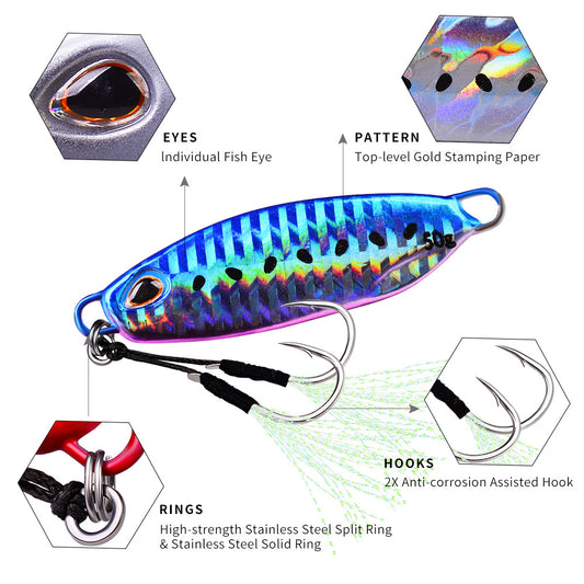 Señuelo Metálico Sumergible de Largo Alcance para Pesca - Image 2