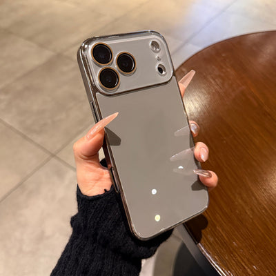 Funda Protectora de Vidrio Templado con Efecto Hielo y Electroplateado