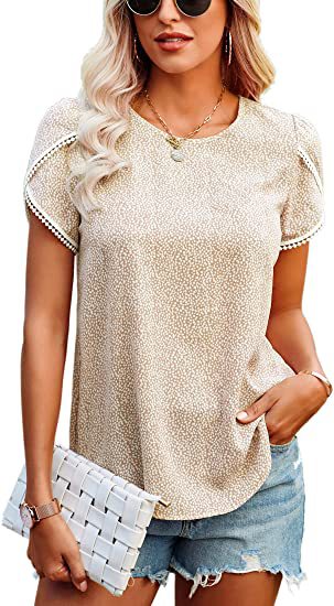 Blusa Casual para Mujer con Estampado Floral y Encaje Crochet - Image 28