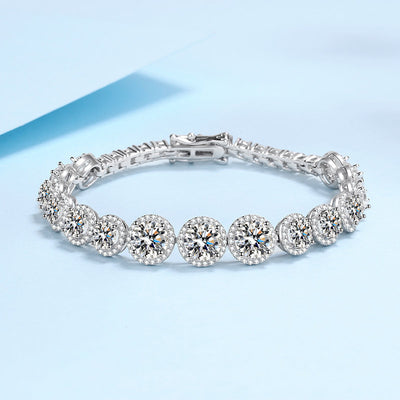 Pulsera de Plata 925 con Moissanita Incrustada - Diseño Brillante Estrellado para Mujer - Image 9