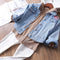 Chaqueta Denim Infantil Estilo Coreano con Bordados