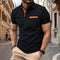Polo Deportivo Hombre Jacquard Botones Cuadros