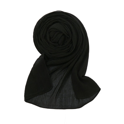 Pañuelo Plisado de Gasa Perlada - Chal Protector Solar para Mujer - Image 6