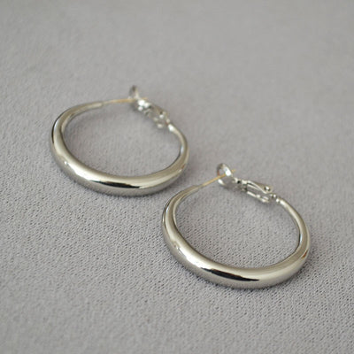 Aretes Argollas Redondas Diseño Clásico Plata 925 Elegancia Minimalista - Image 11