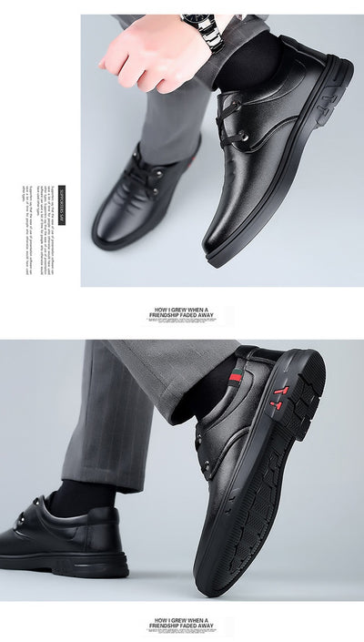 Zapatos Casuales de Cuero Suave con Punta Redonda - Image 10