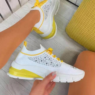 Zapatos Tejidos Grandes con Brillantes para Mujer - Comodidad y Estilo - Image 7