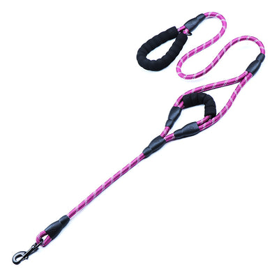 Cuerda Reflectante Tejida de Nylon con Doble Manija para Perros - Image 6
