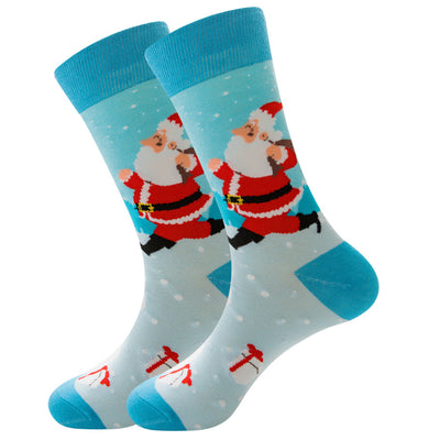 Calcetines Navideños con Renos y Santa - 12 Colores Festivos - Image 8