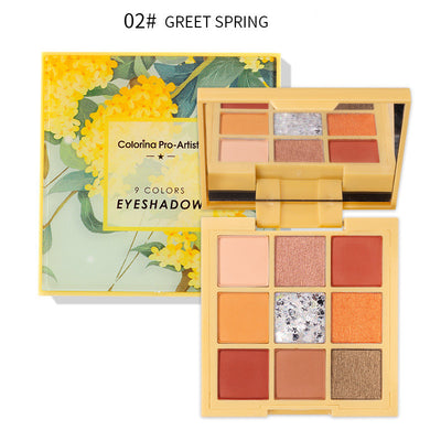Paleta de Sombras Eyeshadow Tonos Tierra con Brillo y Lentejuelas Calabaza - Image 11
