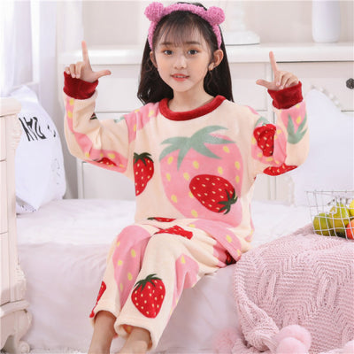 Pijama Infantil de Invierno para Niñas con Forro de Terciopelo - Image 2