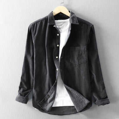 Camisa de Pana para Hombre con Cuello Solapa - Image 8