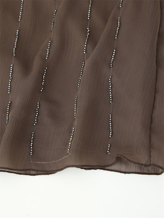 Blusa Escotada con Lentejuelas y Bordados Delicados - Image 12