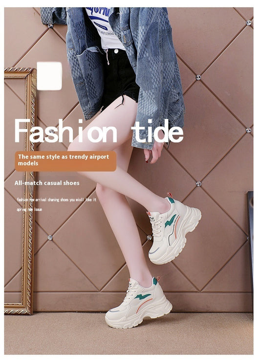 Zapatos Blancos Deportivos con Plantillas Elevadoras Transpirables - Image 19