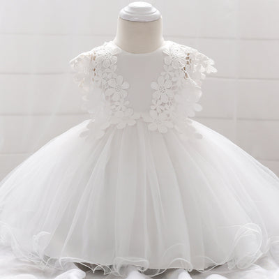 Vestido de Princesa en Encaje y Malla para Niña - Image 7