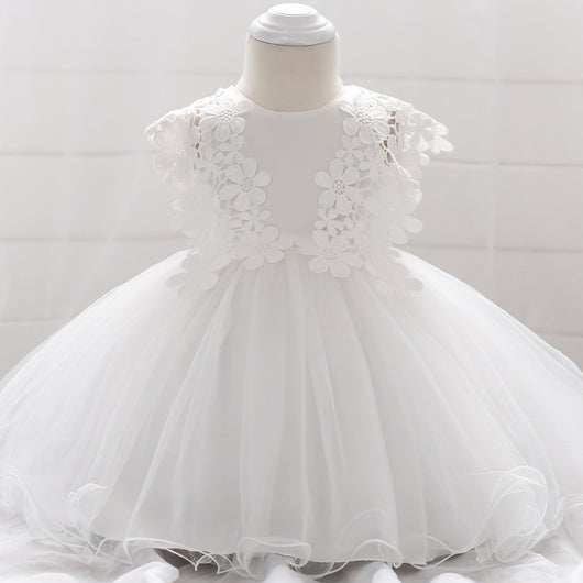 Vestido de Princesa en Encaje y Malla para Niña - Image 7