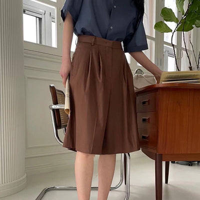 Shorts Cintura Alta Slim Fit Casual para Mujer - Image 9
