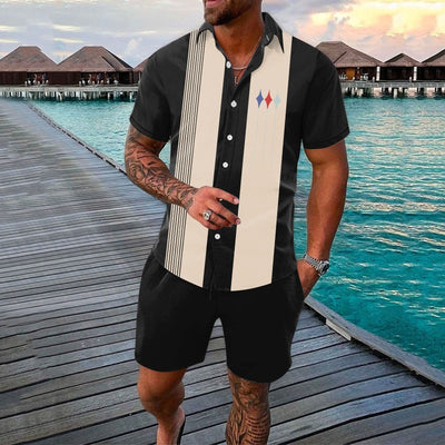 Conjunto de Shorts Deportivos 3D con Degradado - 2 Piezas - Image 20