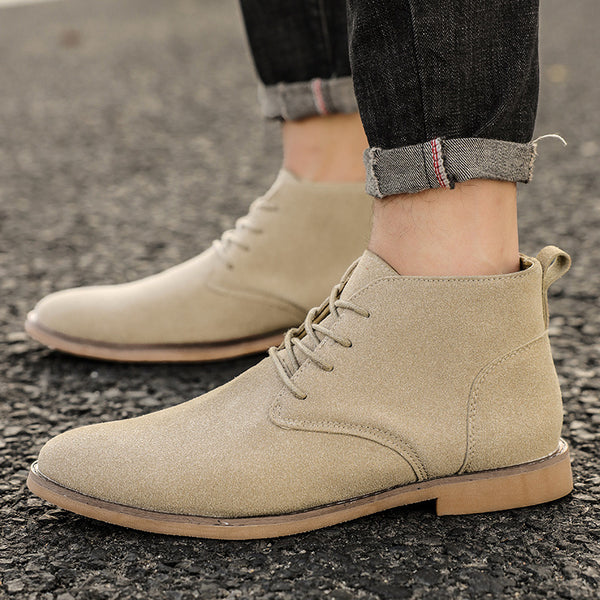 Zapatos y Botas de Negocios Retro Británico para Hombre