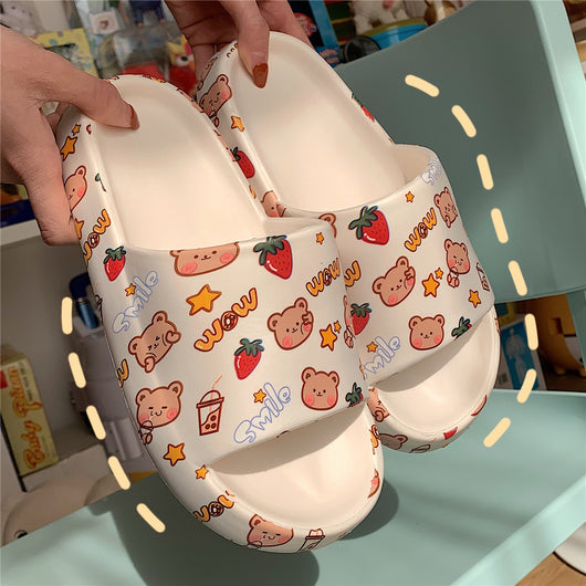 Pantuflas Cómodas para Mujer con Diseño Infantil y Suela Gruesa - Image 10