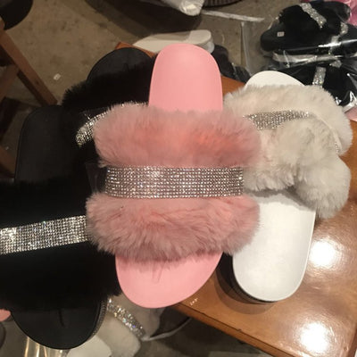 Pantuflas Brillantes Esponjosas con Plataforma y Cuña - Image 9
