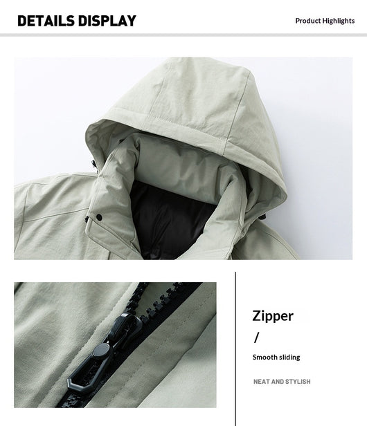 Abrigo Hombre Suelto Impermeable Moderno y Cálido - Image 24