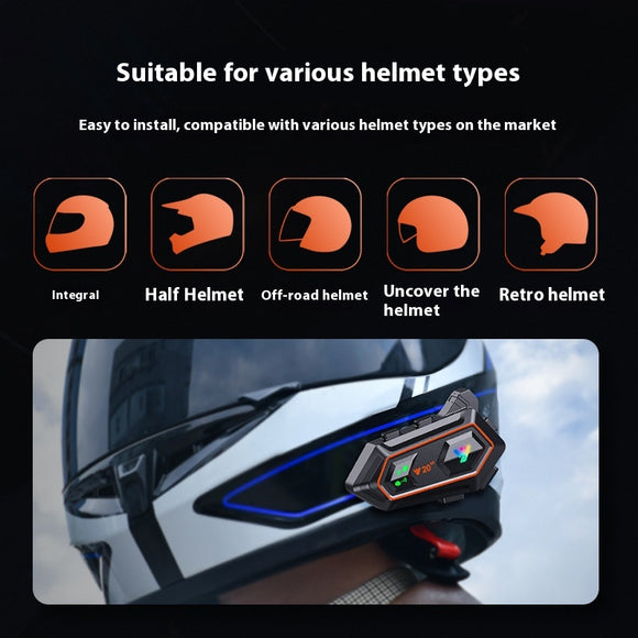Casco Inteligente para Motociclista con Bluetooth Integrado