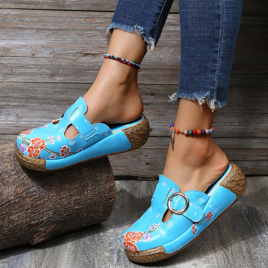 Sandalias Playeras con Plataforma y Estampado - Zuecos Cómodos para Mujer - Image 14