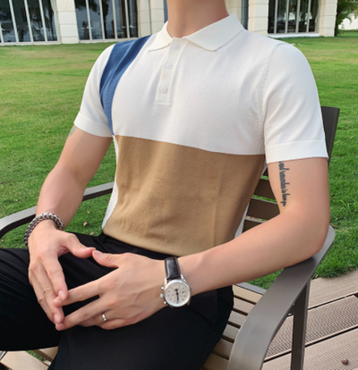Polo Británico Slim Fit en Seda Helada - Camiseta Moderna para Hombre - Image 6