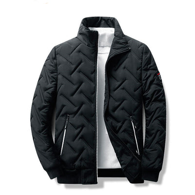 Abrigo Corto para Hombre Otoño Invierno - Cuello Alto Ligero - Image 3